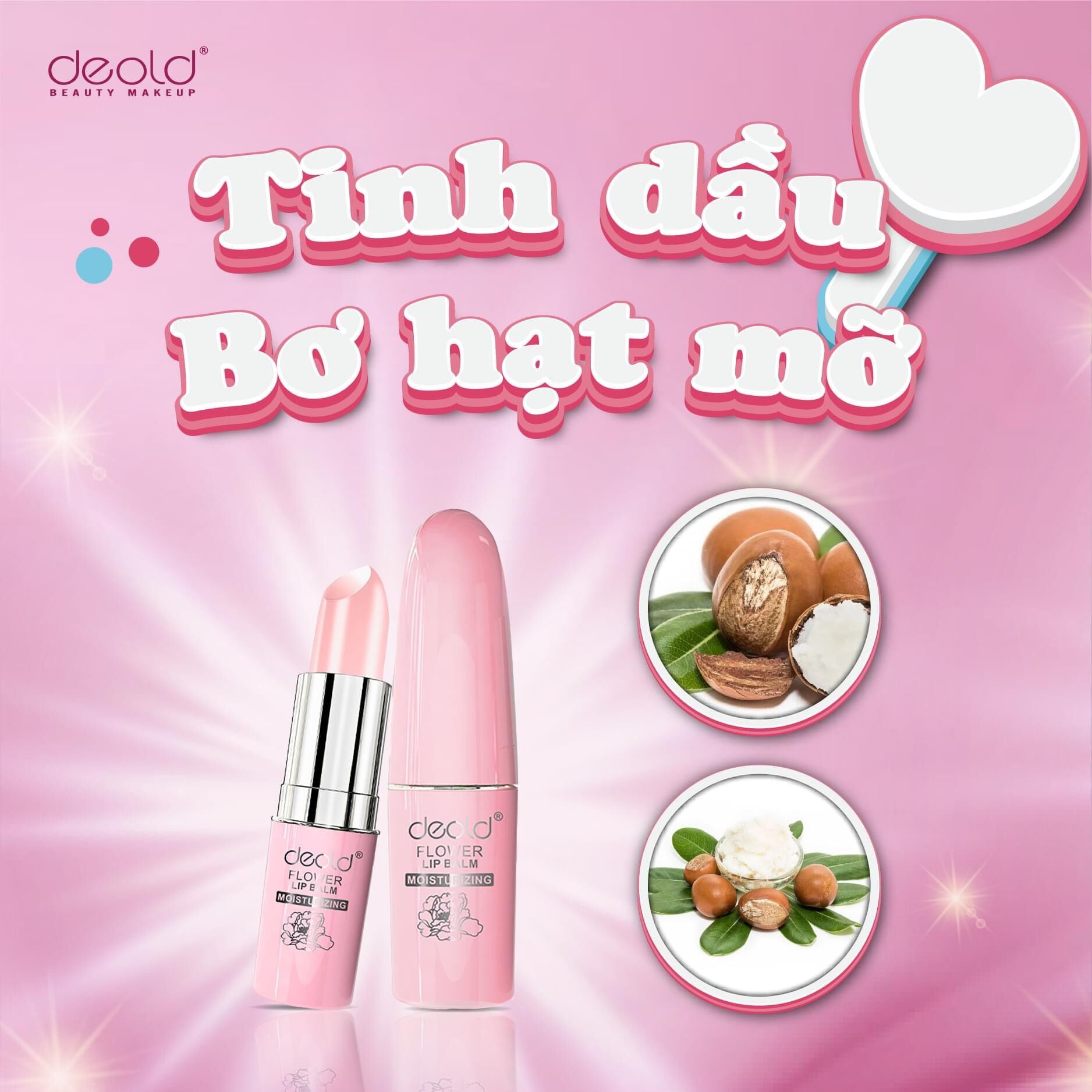 SON DƯỠNG HỒNG MÔI CHỐNG THÂM DEOLD BLOSSOM 3,3G
