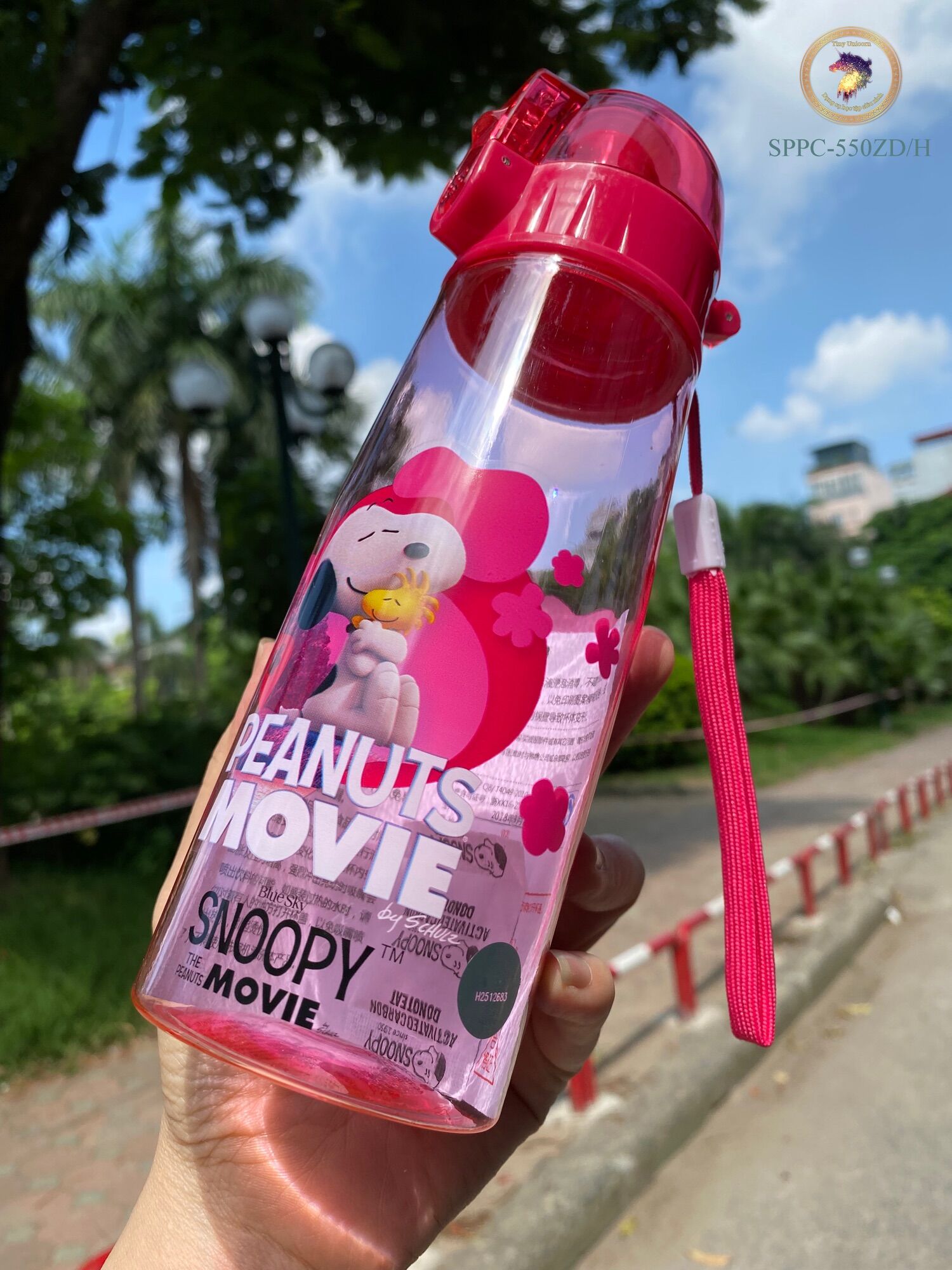 Bình nước Snoopy Bình nước học sinh 550ml