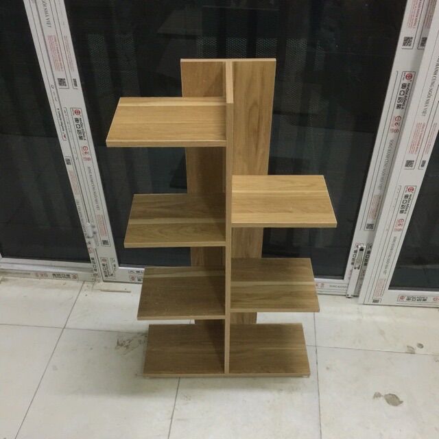 Kệ sách gỗ vuông 5 tầng