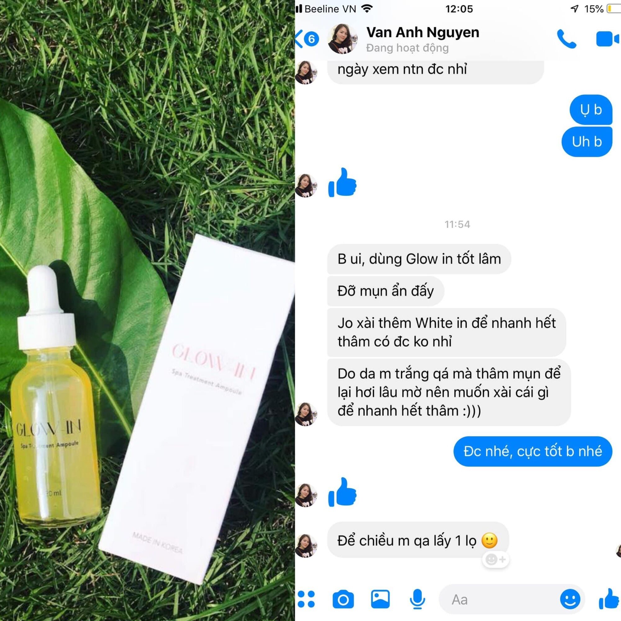Serum glowin treatment ampoule