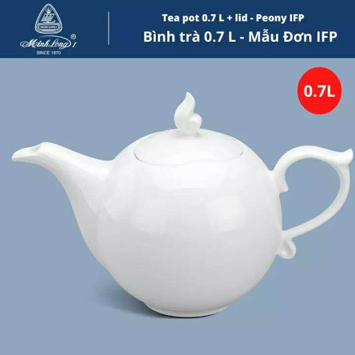 Bình trà mẫu đơn Minh Long cao cấp 0.7 lít