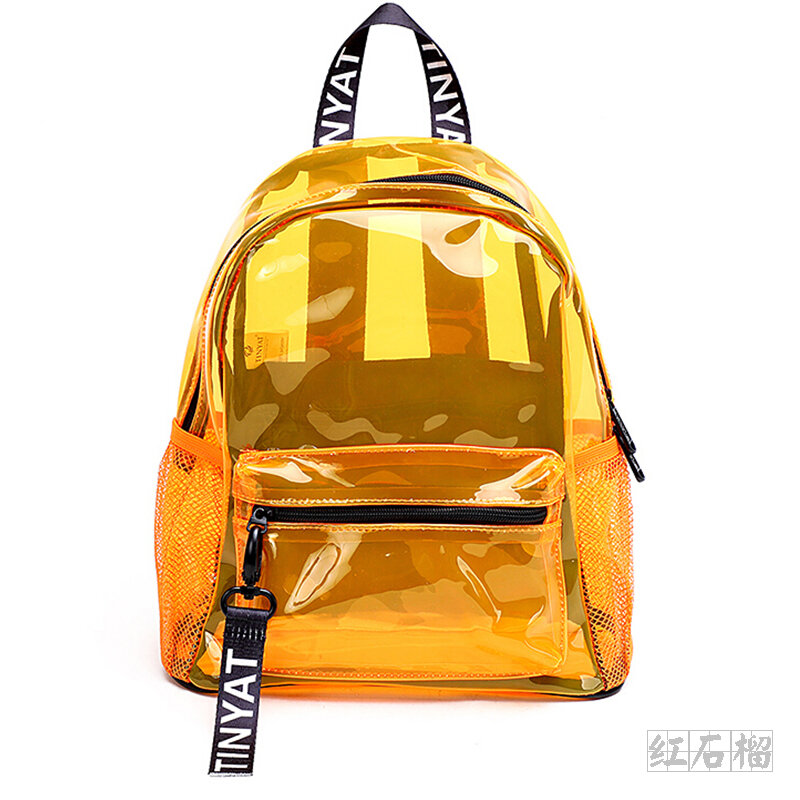 Ba lô đeo hai vai trong suốt túi nhỏ mini cho nữ túi sành điệu bơi lội mẫu mới mùa hè 2023 ba lô jelly chống nước thời trang