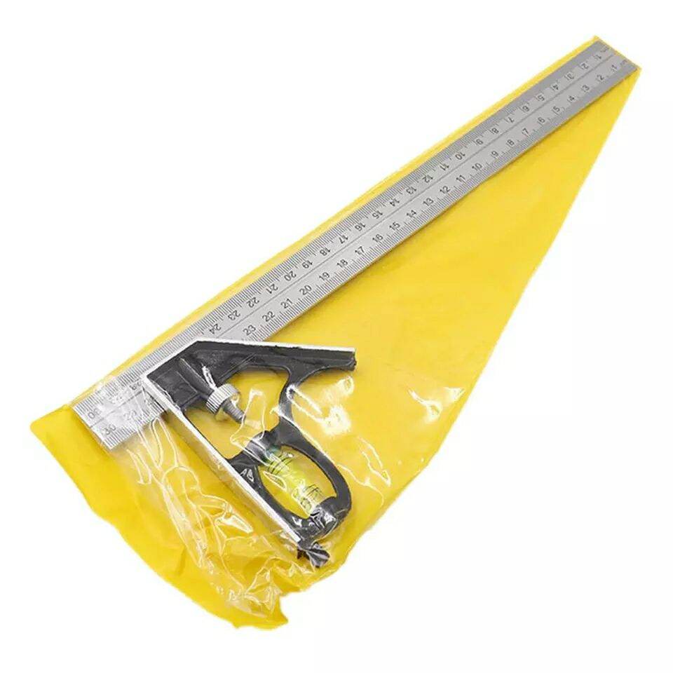 Thước đo góc vuông, góc 45 - Thước góc vuông đa năng 30cm