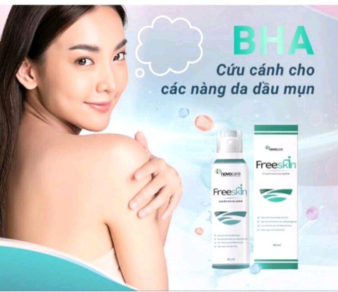 Freeskin dung dịch xịt mụn 80ml và gel tắm 250ml