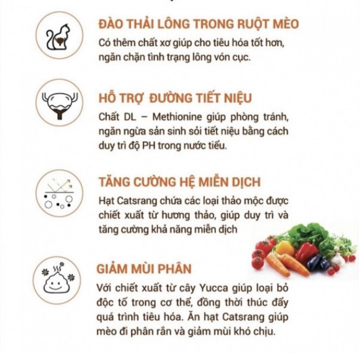 Thức ăn hạt cho mèo mọi lứa tuổi Catsrang 5kg