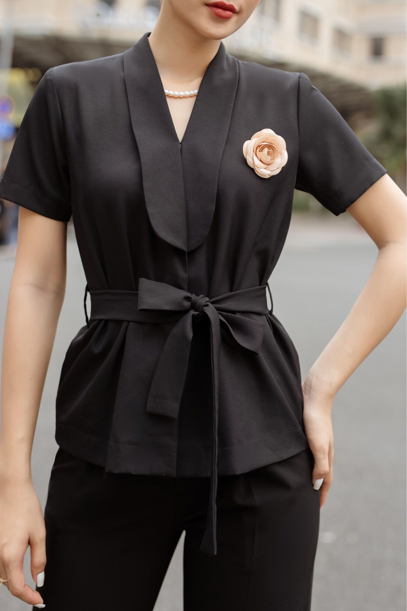 Clothesrack Sammie top wt sleeves/ áo cổ sam có tay