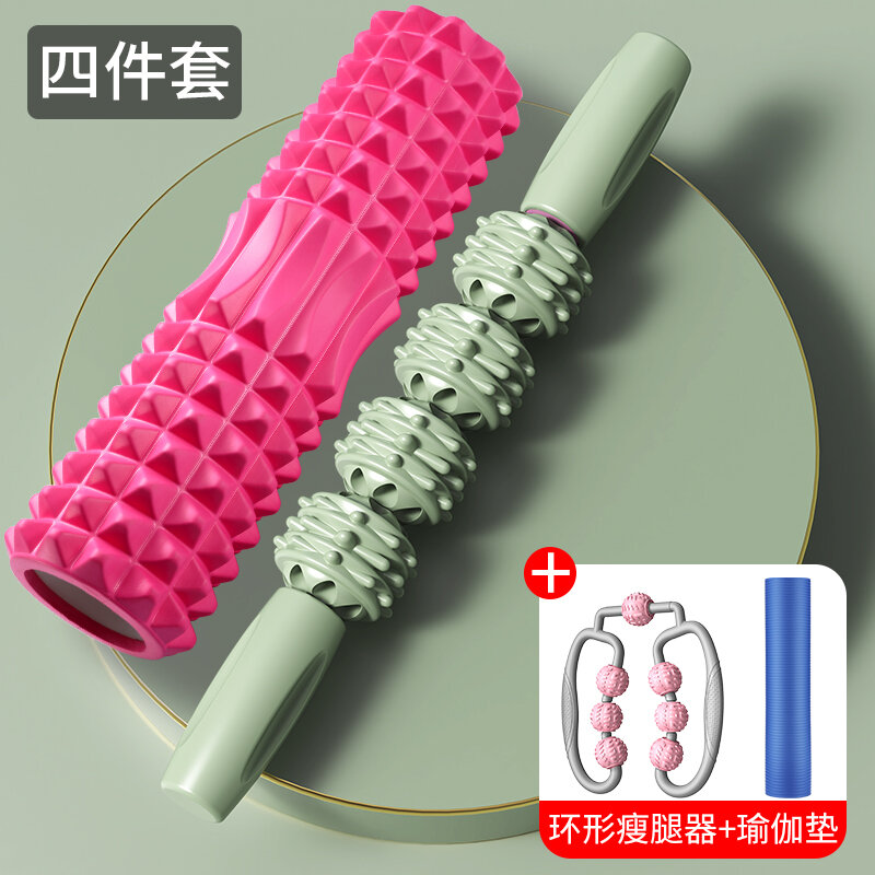 Dụng cụ thần thánh cuộn gân bánh xe lưng trục lăn mát xa răng sói kiểu con lăn cho nam chuyên nghiệp thư giãn cơ bắp trục xốp