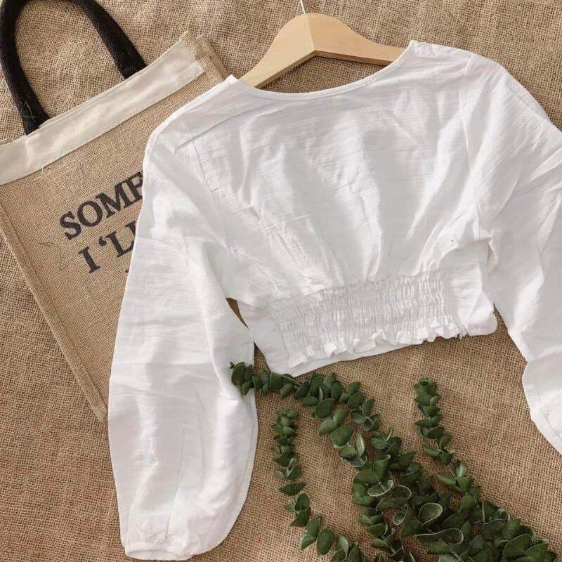 ❤️🍓ÁO CROP TOP BO EO XINH LẮM Ạ❤️🍓
