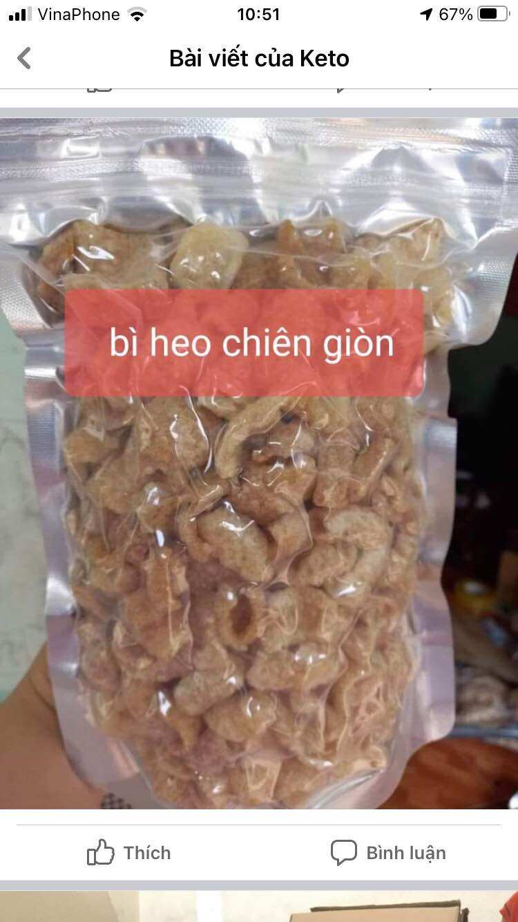 Bì heo sấy khô 100g /24k