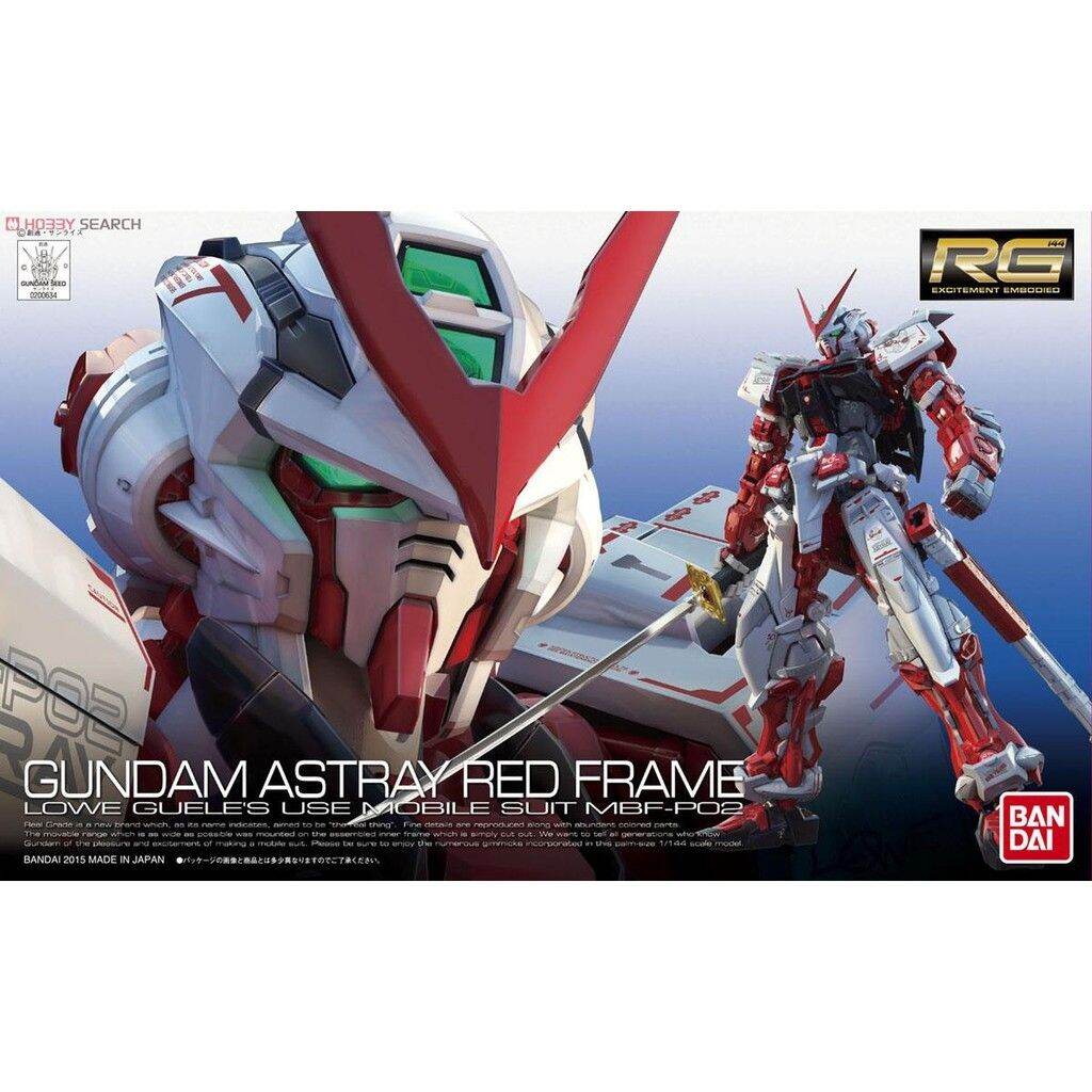 Mô hình rg 19 mbf-p02 gundam astray red frame