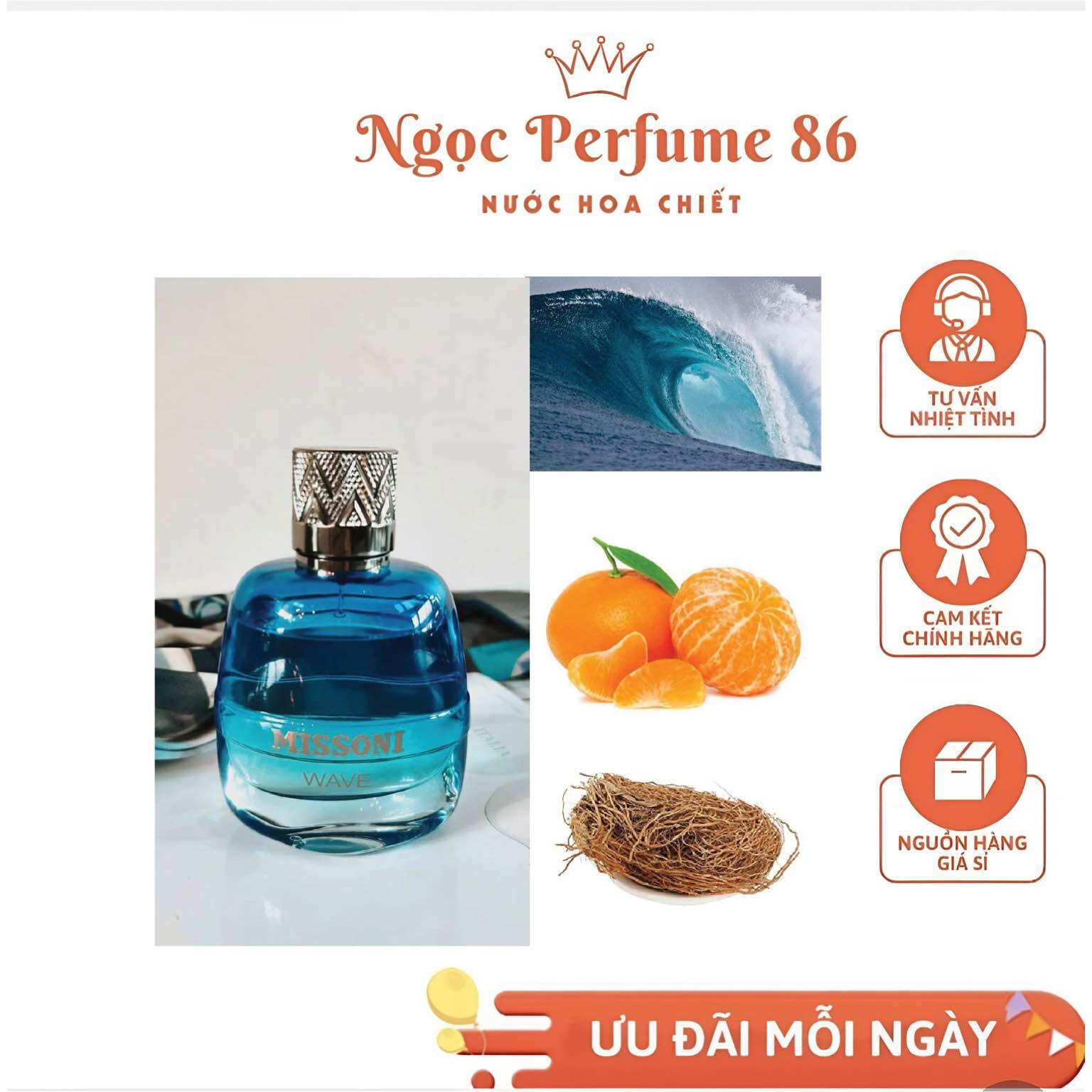 10ml Nước hoa Missoni wave edt - Nước hoa nam