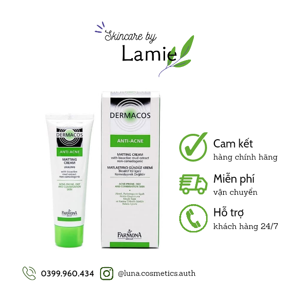 Kem Dưỡng Cho Da Dầu Mụn Dermacos