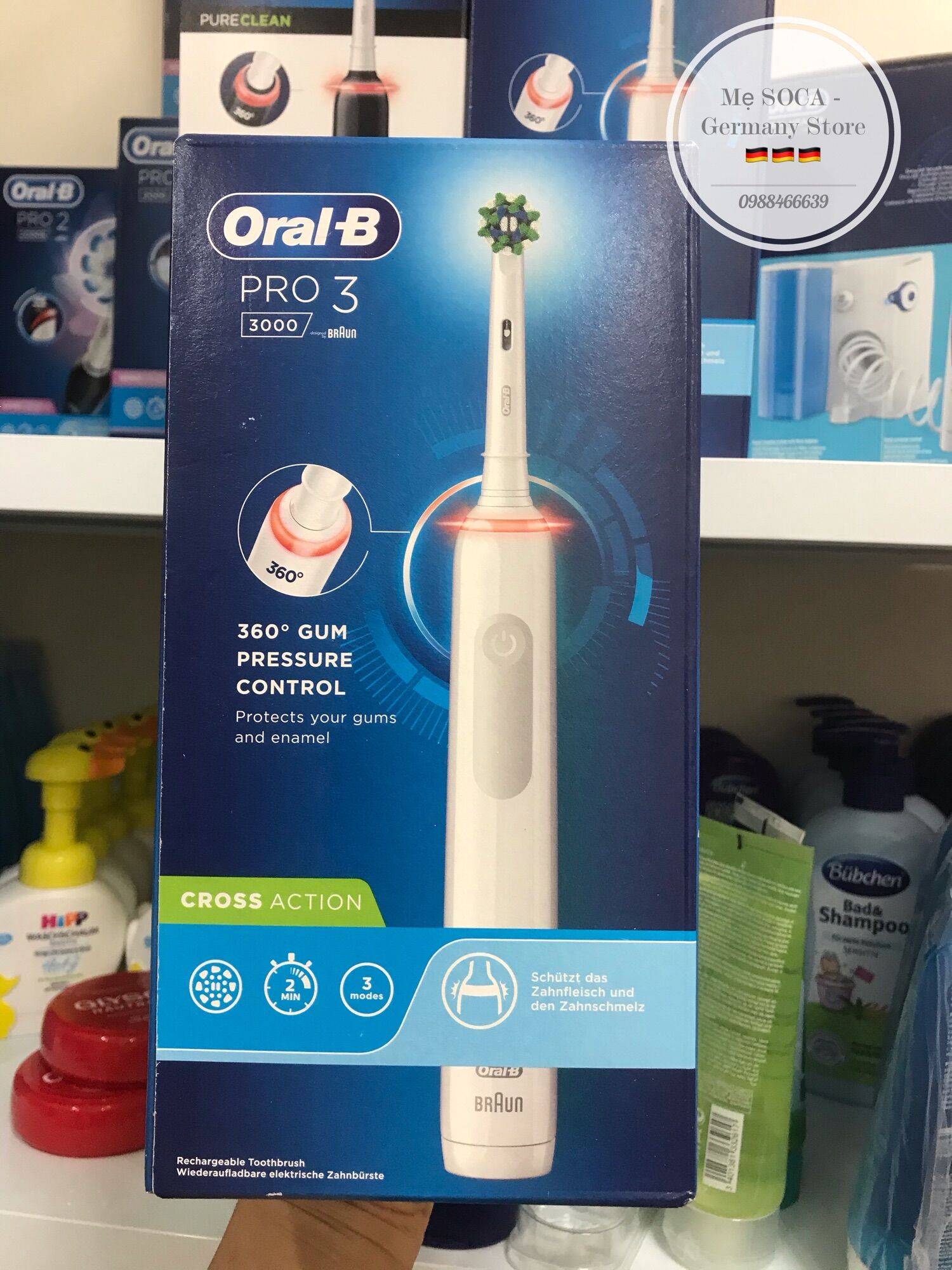BÀN CHẢI ĐIỆN ORAL-B PRO 3 3000 - Made in Germany