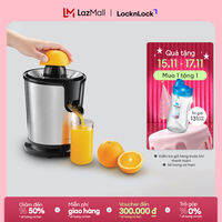Máy vắt cam LocknLock EJJ226BLK bằng thép không gỉ, 220-240V, 50/60HZ, Công suất 85W - Màu đen
