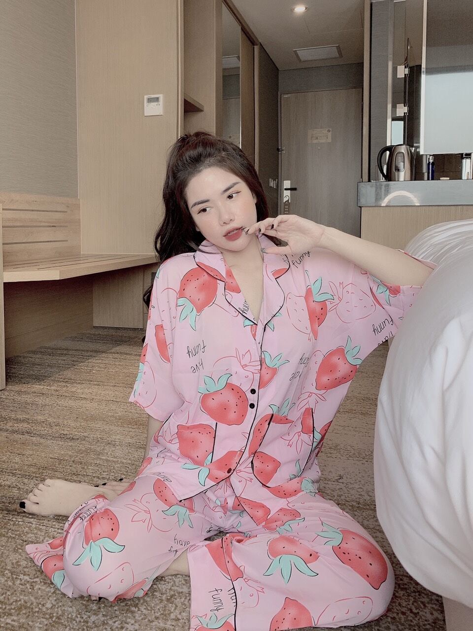 bộ lụa mango free size 40-65kg
