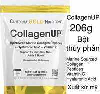 [MỸ] Bột collagen Thuỷ phân California Gold Nutrition CollagenUP 206g peptide vitamin c Axit Hyaluronic