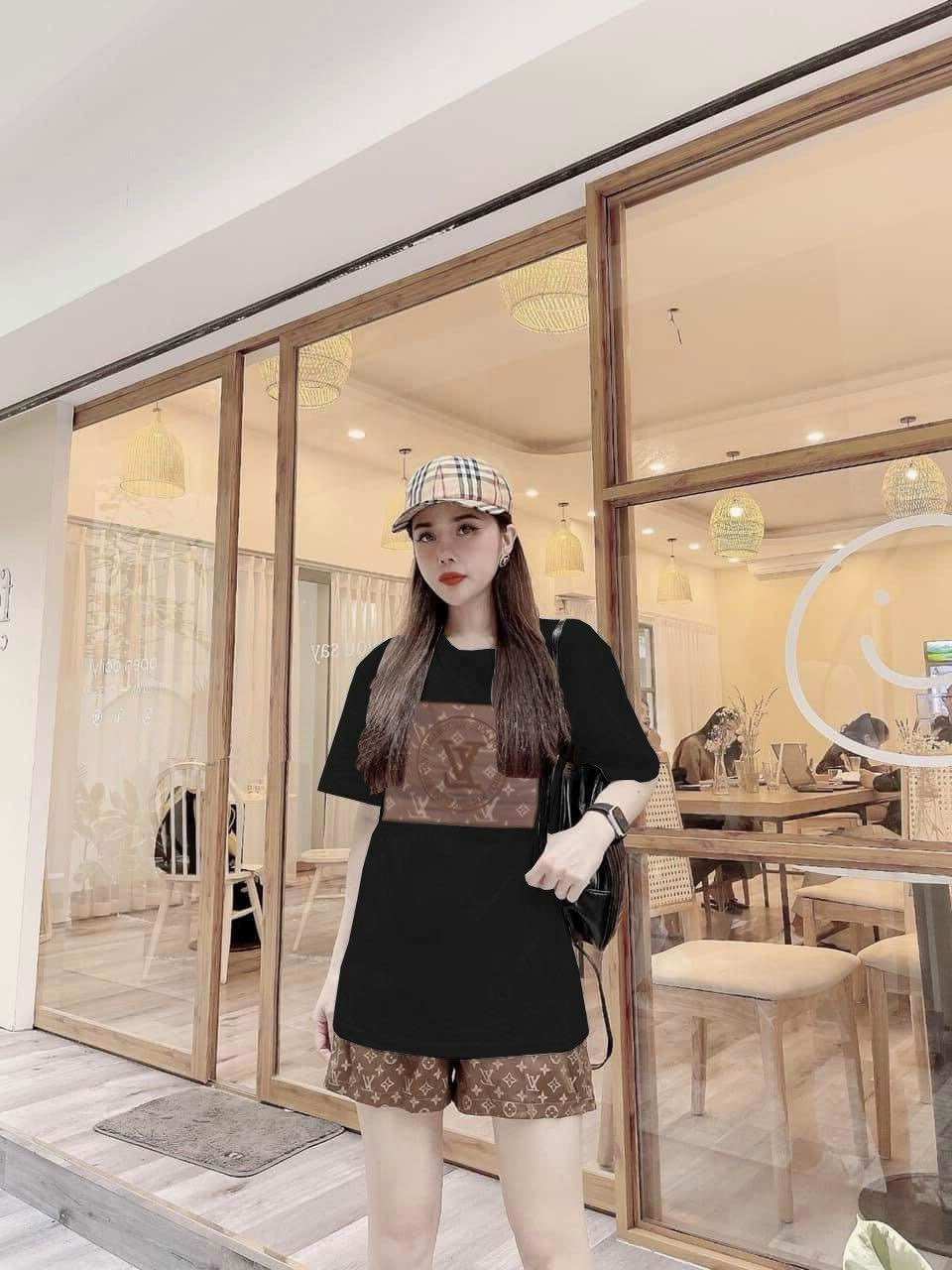SÉT BỘ NGẮN COTTON PHỐI 3D THÊU CAO CẤP