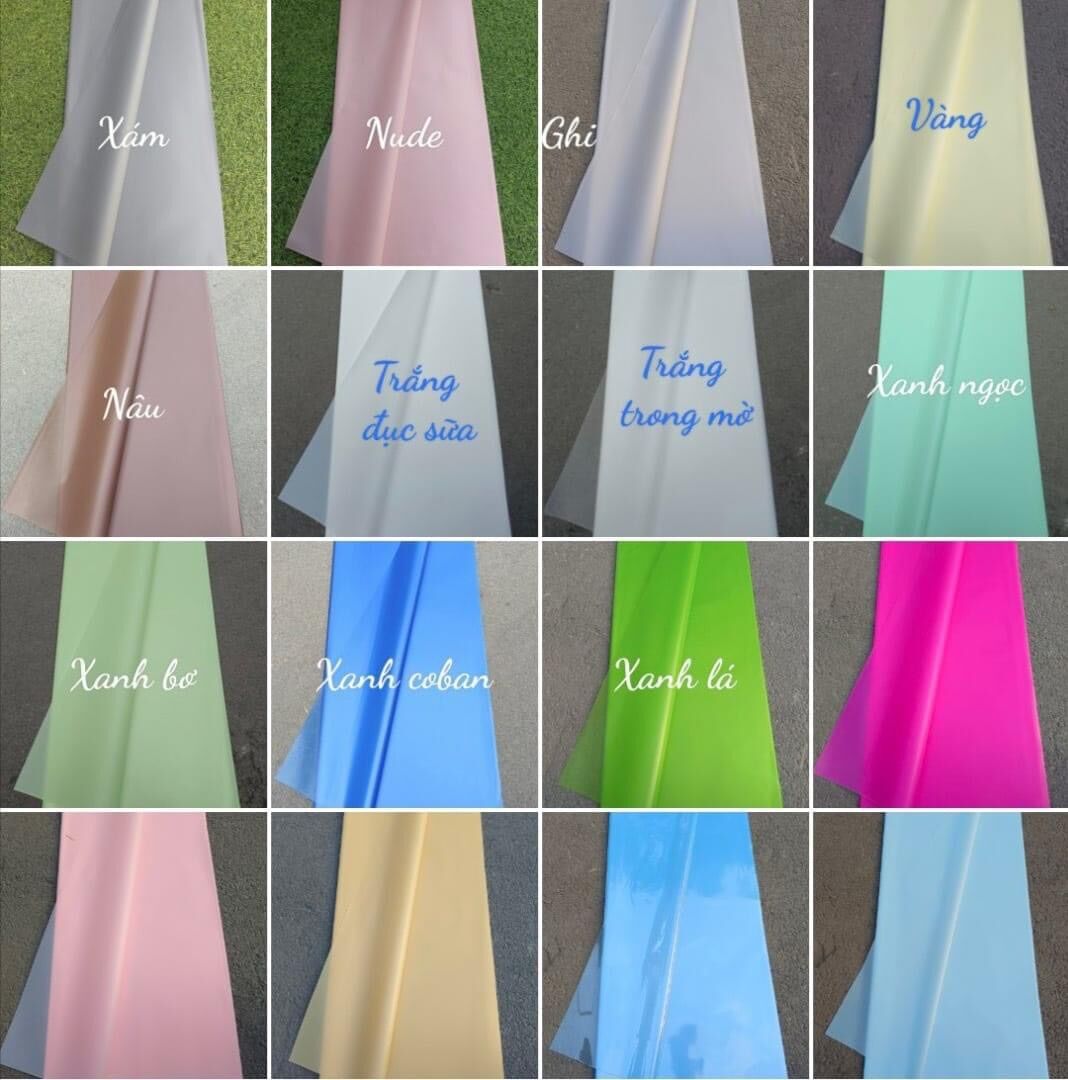 Giấy gói hoa 1 mặt, xấp 20 tờ