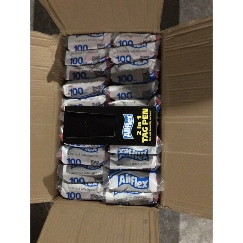 Túi 100 thẻ tai Allflex đeo cho gia súc