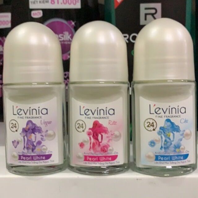 Lăn khử mùi trắng da levinia 50g
