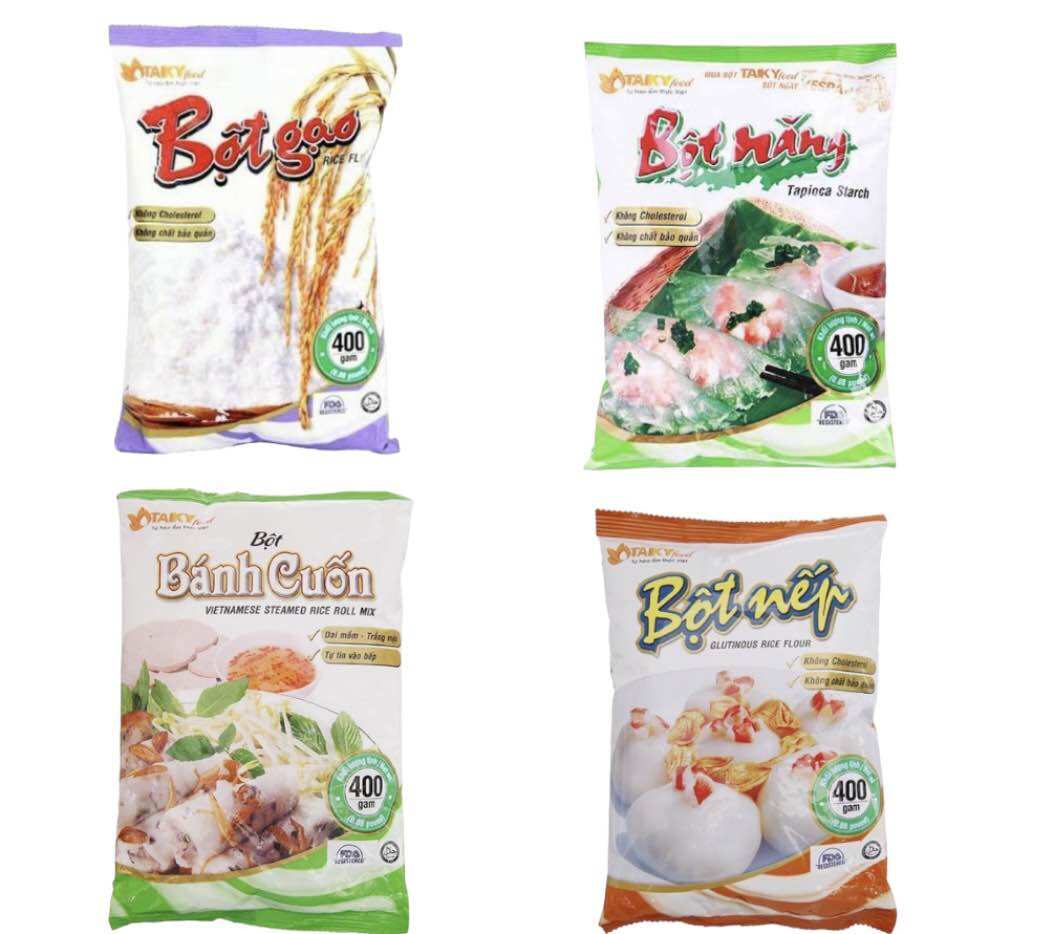 Bột gạo/Bột năng/Bột nếp/Bột bánh cuốn Tài Ký gói