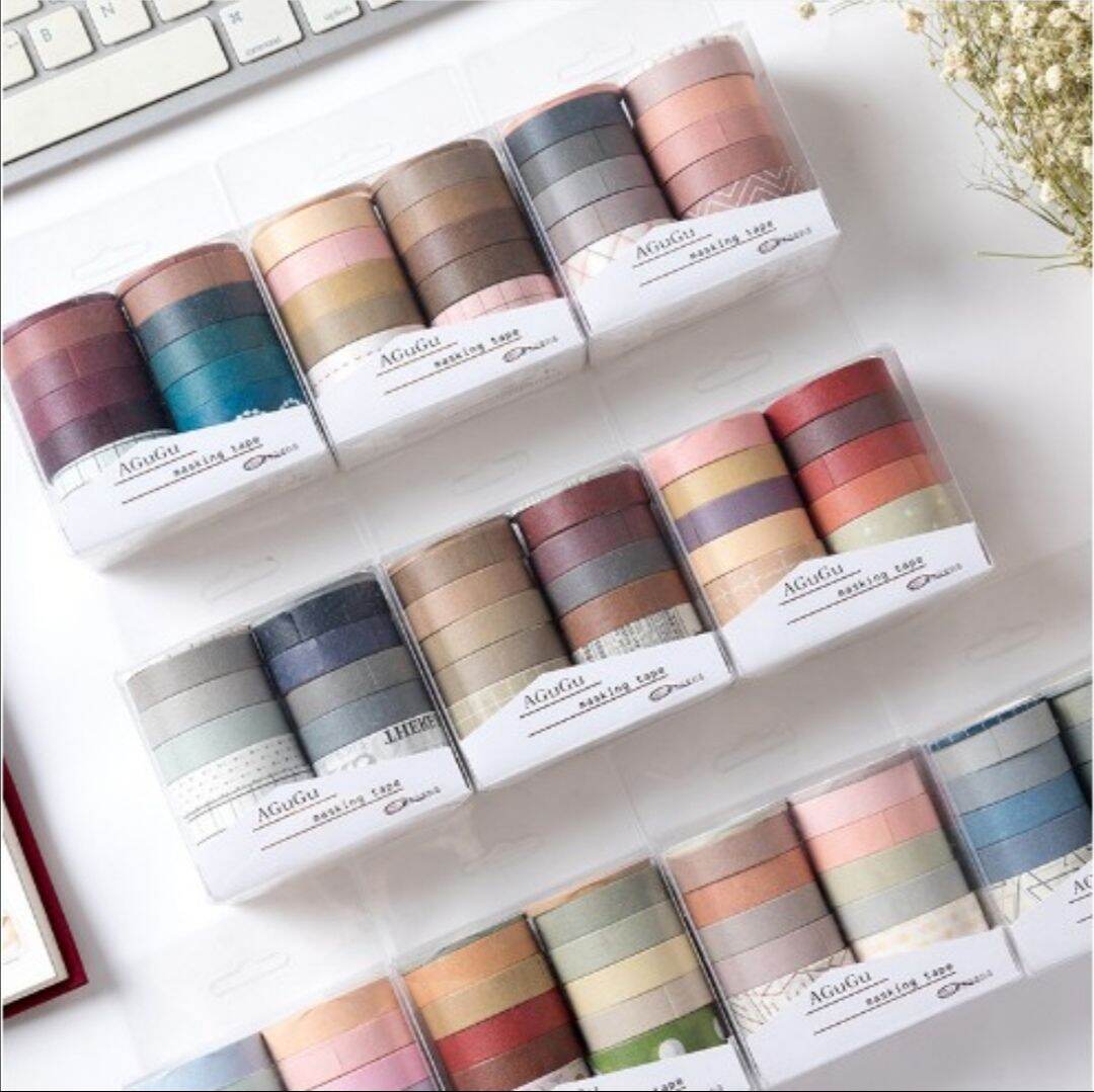 [HCM]WASHI TAPE HỘP 10 CUỘN