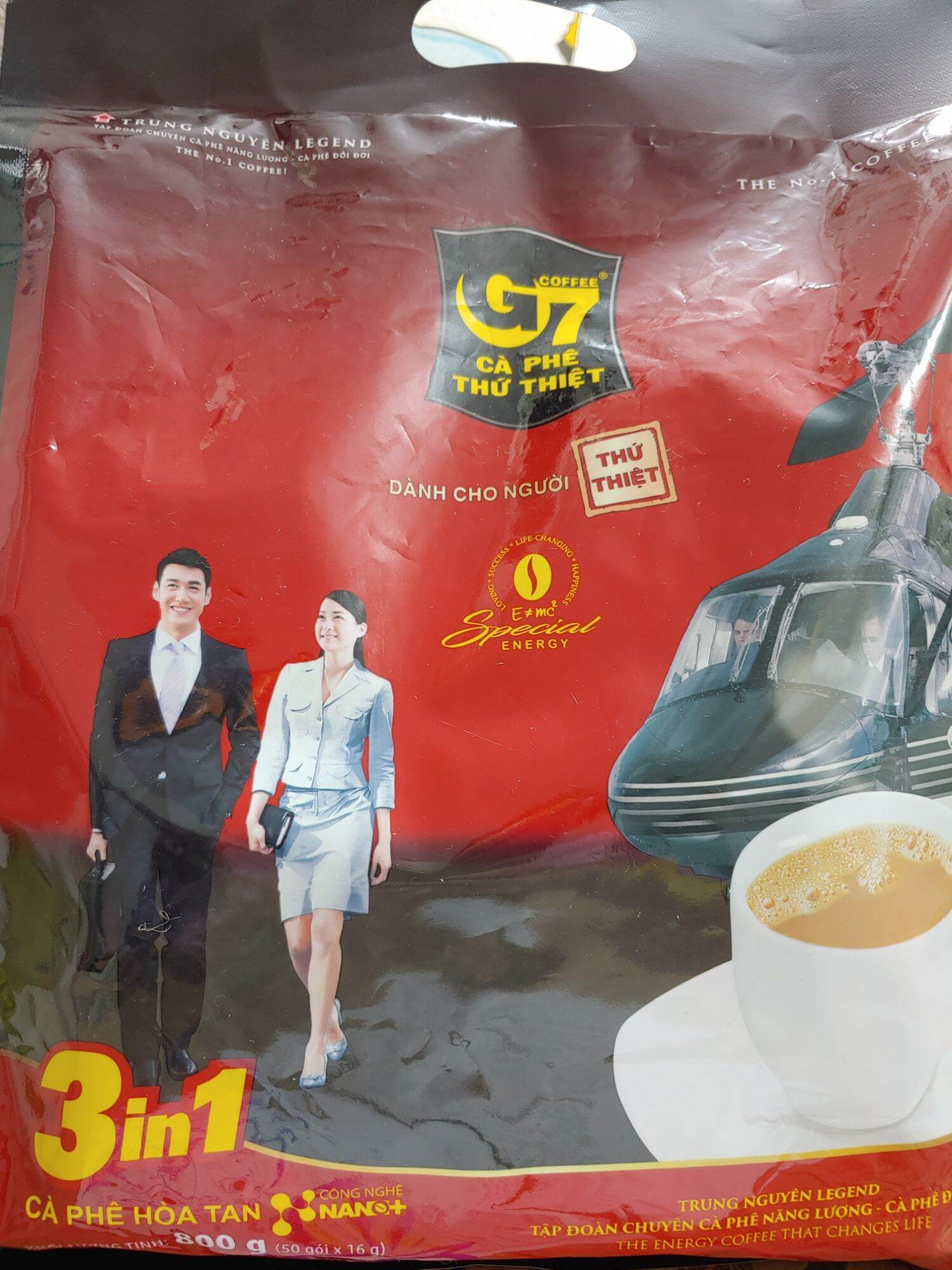 Cà phê G7 Trung Nguyên bịch 50 gói/20 go'i (Hàng chính hãng)