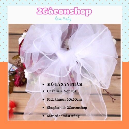 Khăn von chùm đầu cho bé che mặt cản gió size lớn