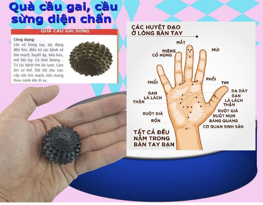 Quả cầu gai (lăn massage mặt tay chân) dụng cụ diện chẩn