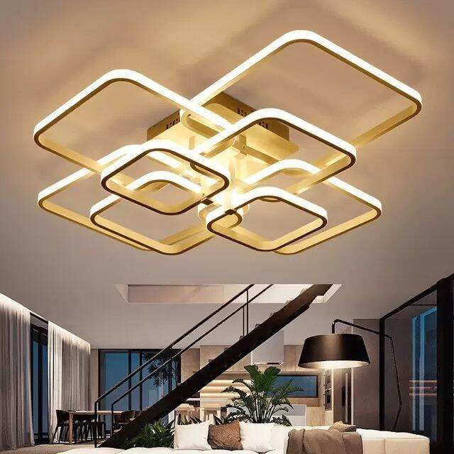 Đèn led mâm ốp trần mn021, đèn led trang trí phòng khách, đèn ốp trần phòng ngủ - 3 chế độ sáng