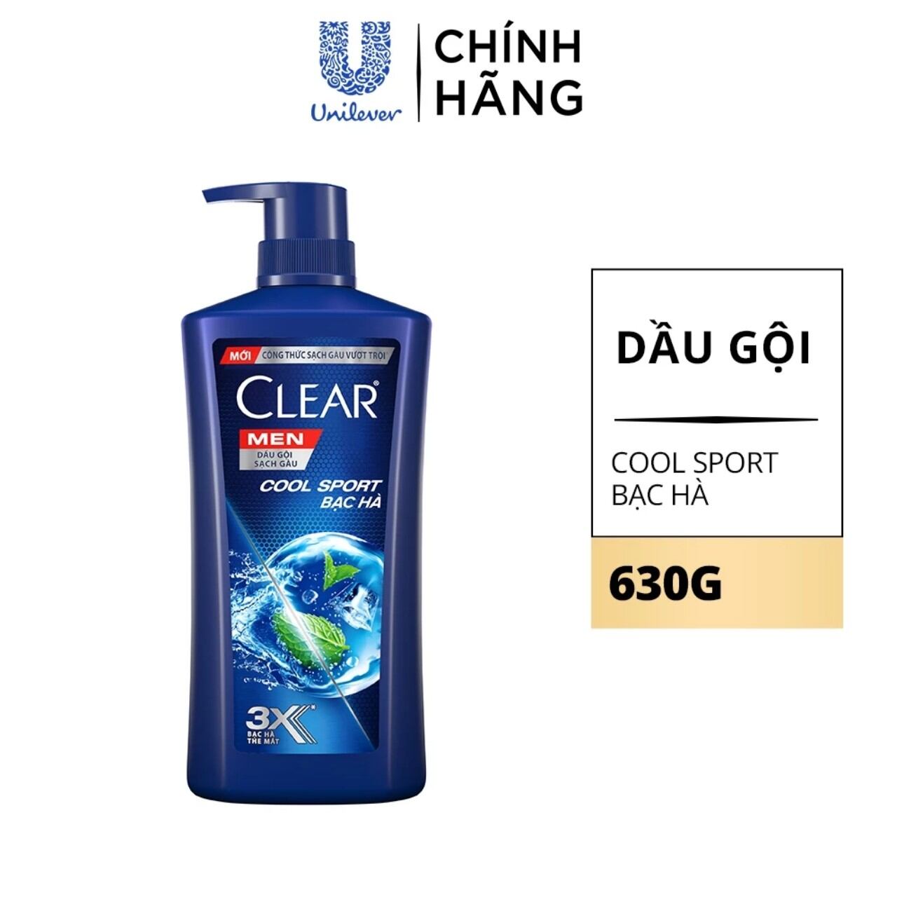 Dầu gội đầu Clear men 900g