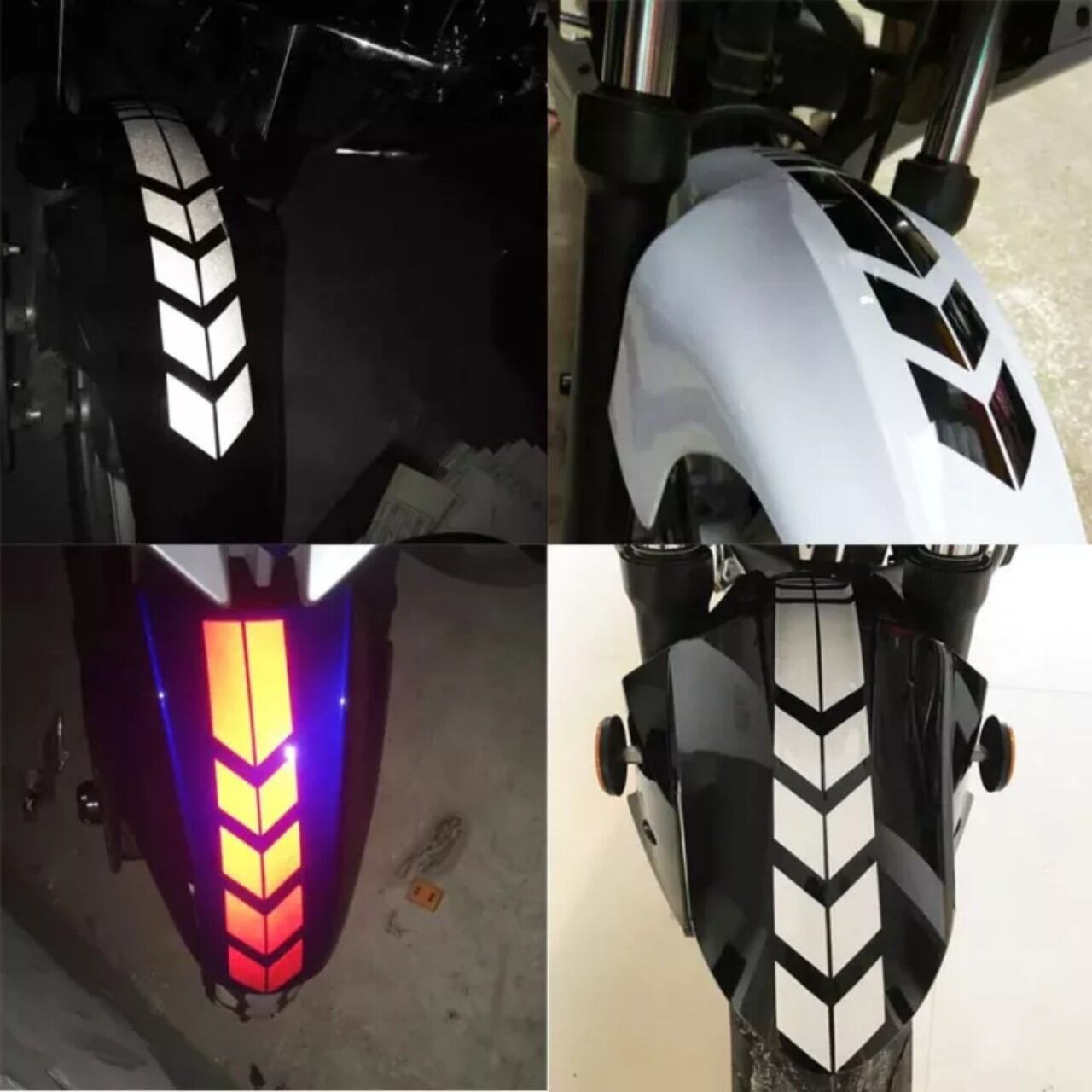 Decan dán chắn bùn xe máy, decal dán mõm xe máy, phản quang 3M 610 Serier nhiều màu
