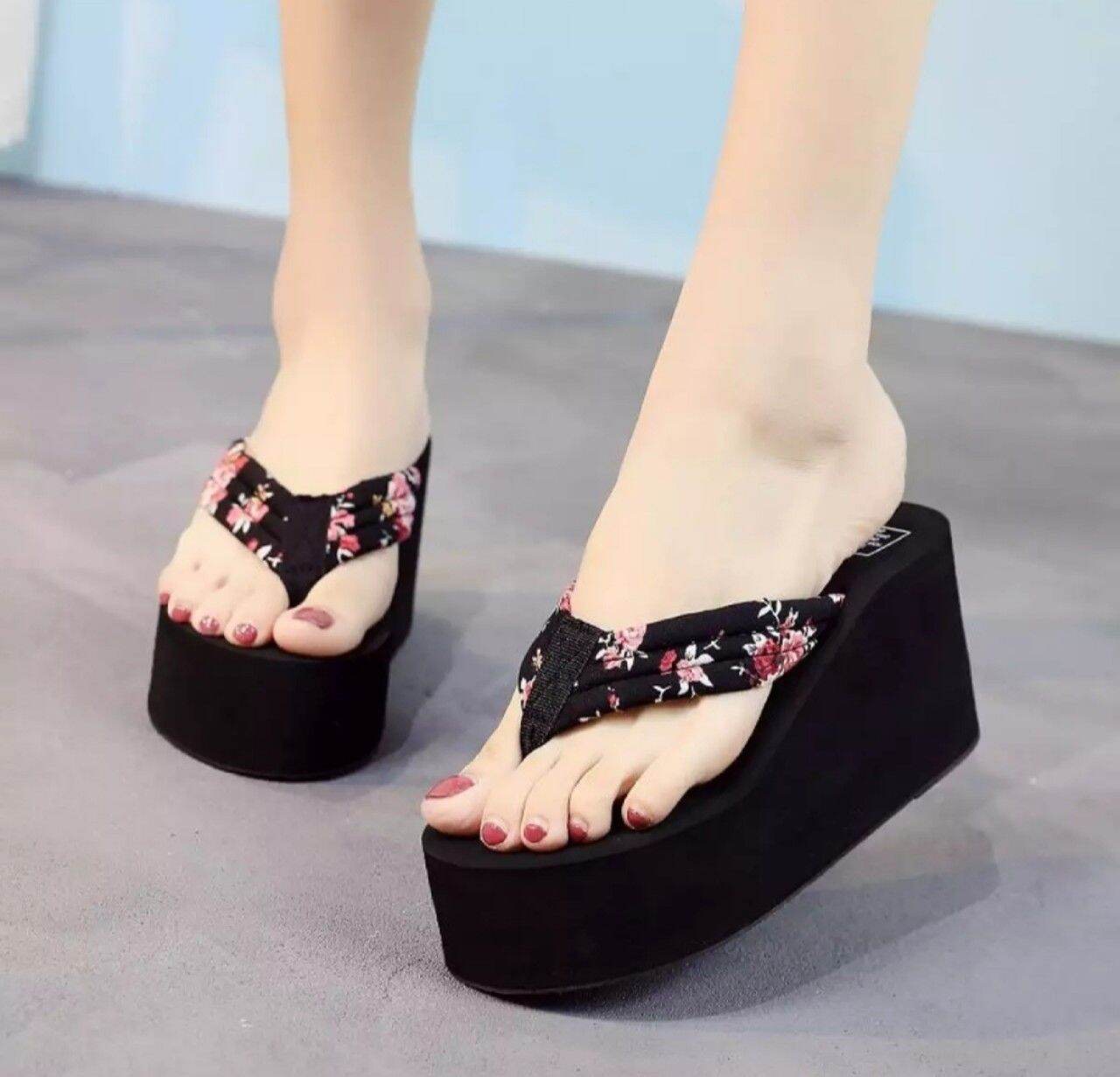 Dép kẹp xốp quai hoa cao cấp 10f