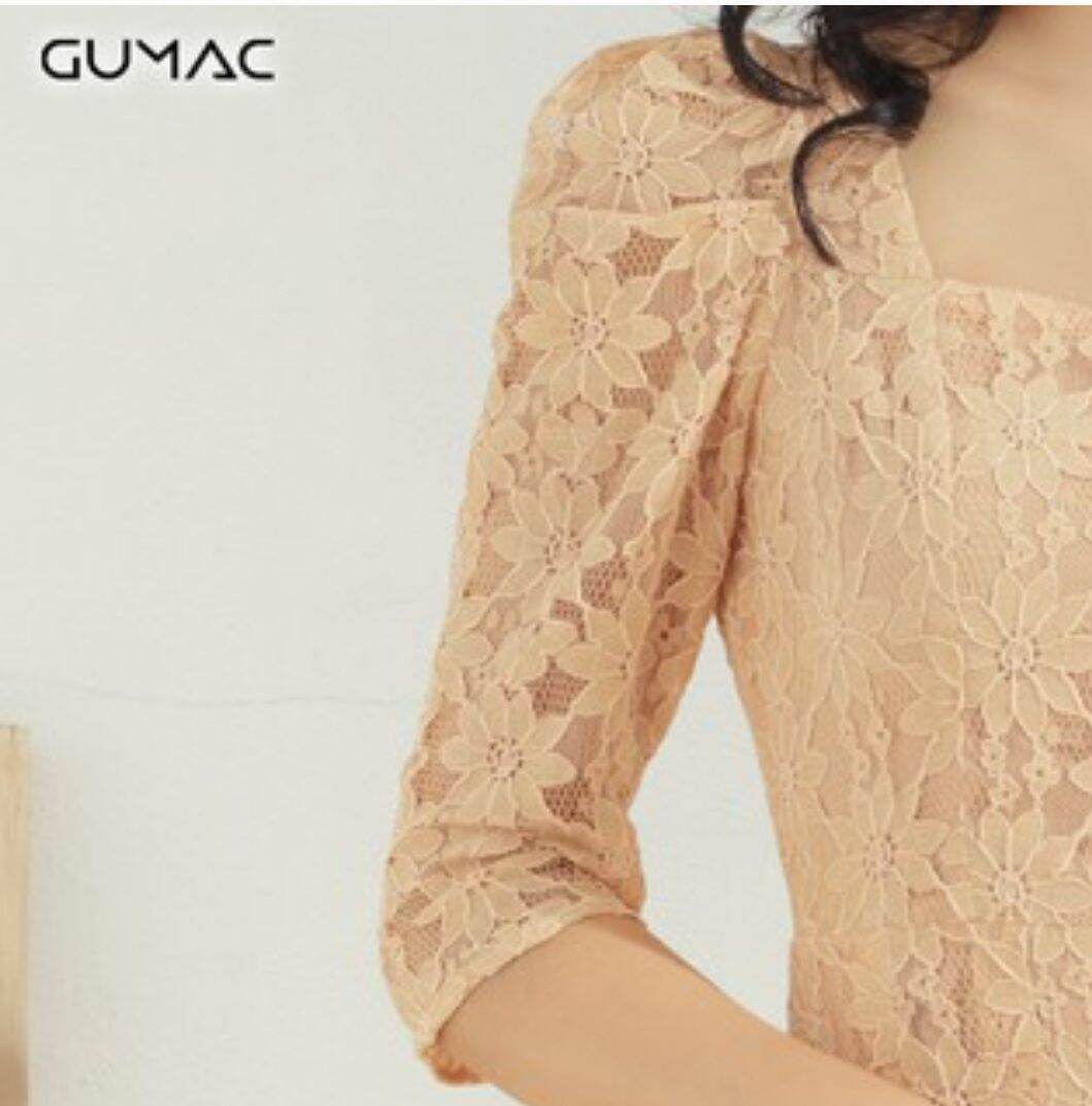 [HẾT HÀNG] - [Thanh lý] Đầm GUMAC Ren xòe Cổ vuông