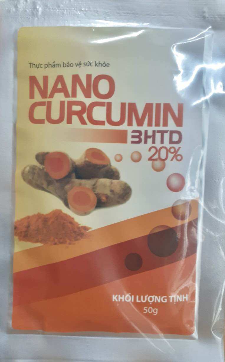 Combo 2 gói Nano curcumin 3HTD 20% Viện hàn lâm date mới