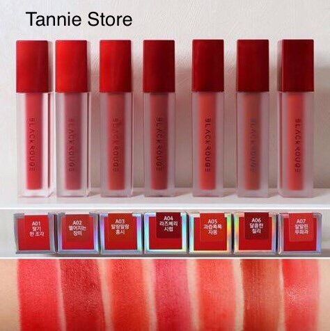 Son Kem Lì Black Rouge Mịn Môi Air Fit Velvet Tint Ver 1– Đỏ Hồng Trầm (Dry Rose).#02