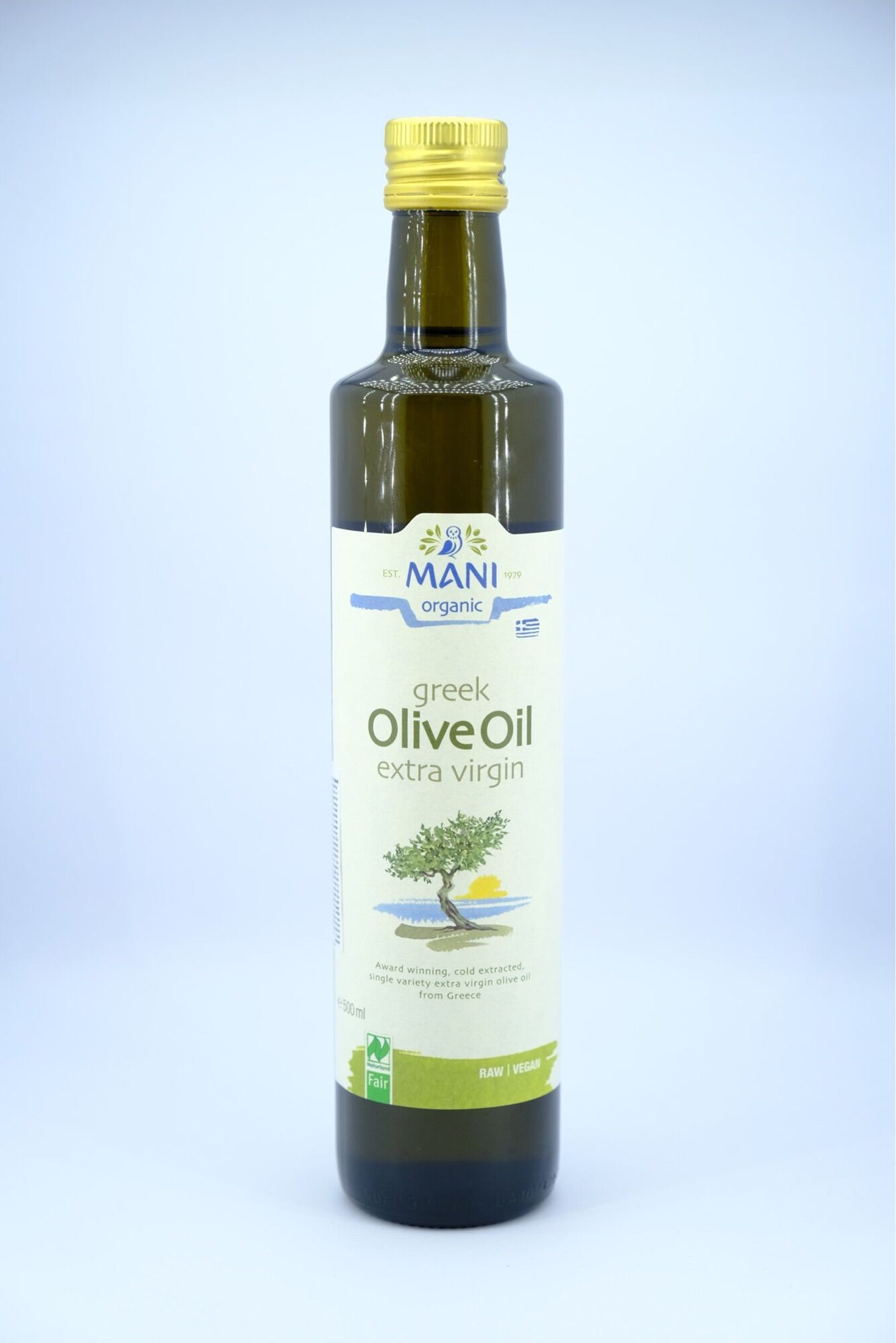 Dầu extra virgin olive ép lạnh hữu cơ mani hy lạp 250ml - hsd 2023