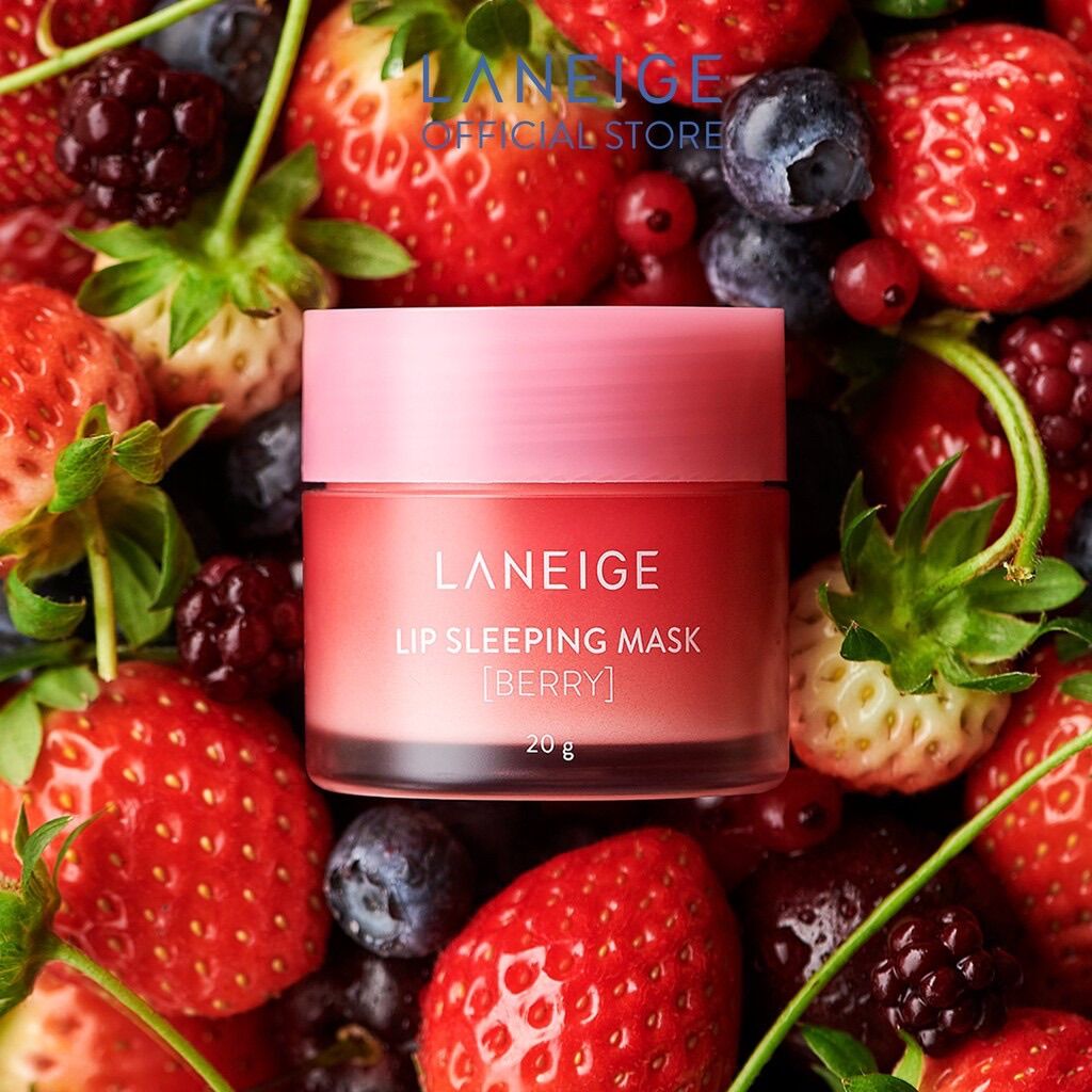Mặt nạ ngủ dành cho môi laneige lip sleeping mask - mặt nạ ngủ môi laneige berry 3g - 20g