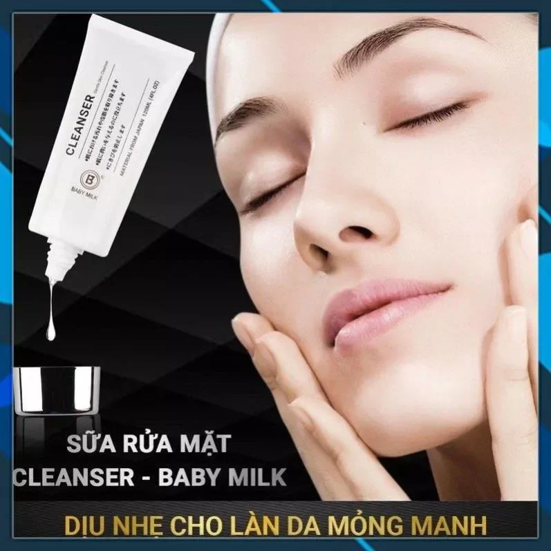 Sữa rửa mặt dành cho da nhạy cảm cleanser baby milk