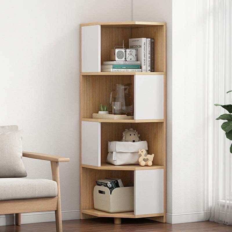 Kệ góc gỗ 4 tầng lắp ghép cực đẹp