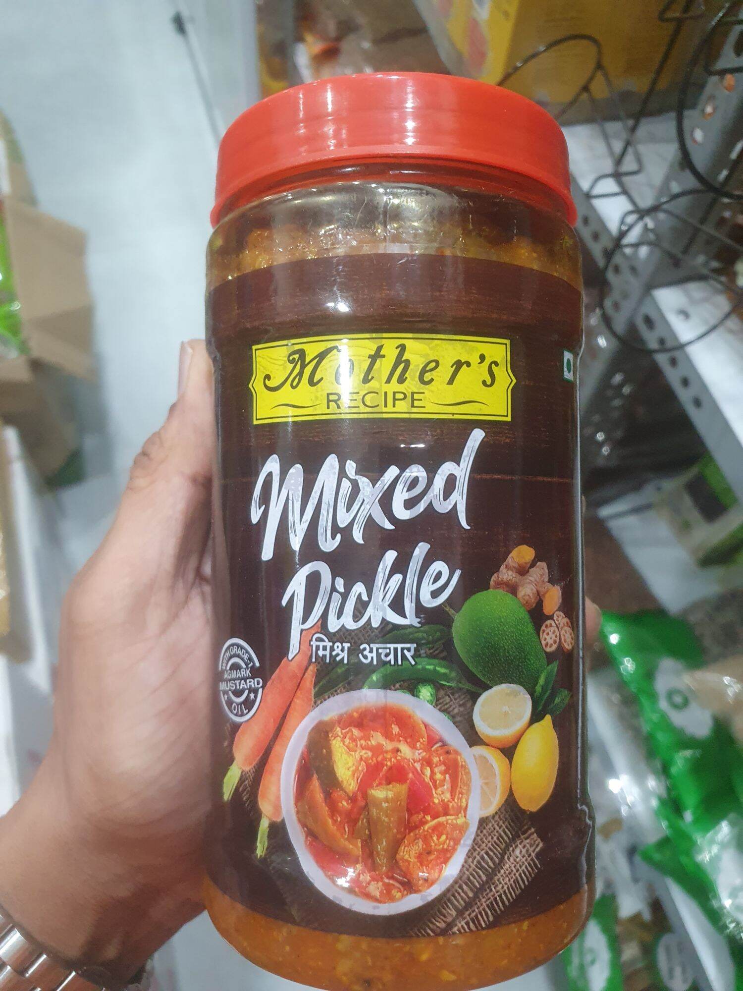 Mothers Mixed Pickle Spicy Vegetables in oil 1kg