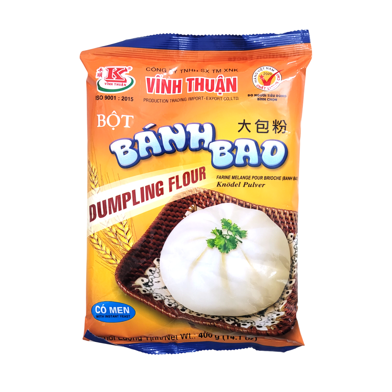 Bột bánh bao Vĩnh Thuận có men sẵn gói 400gr