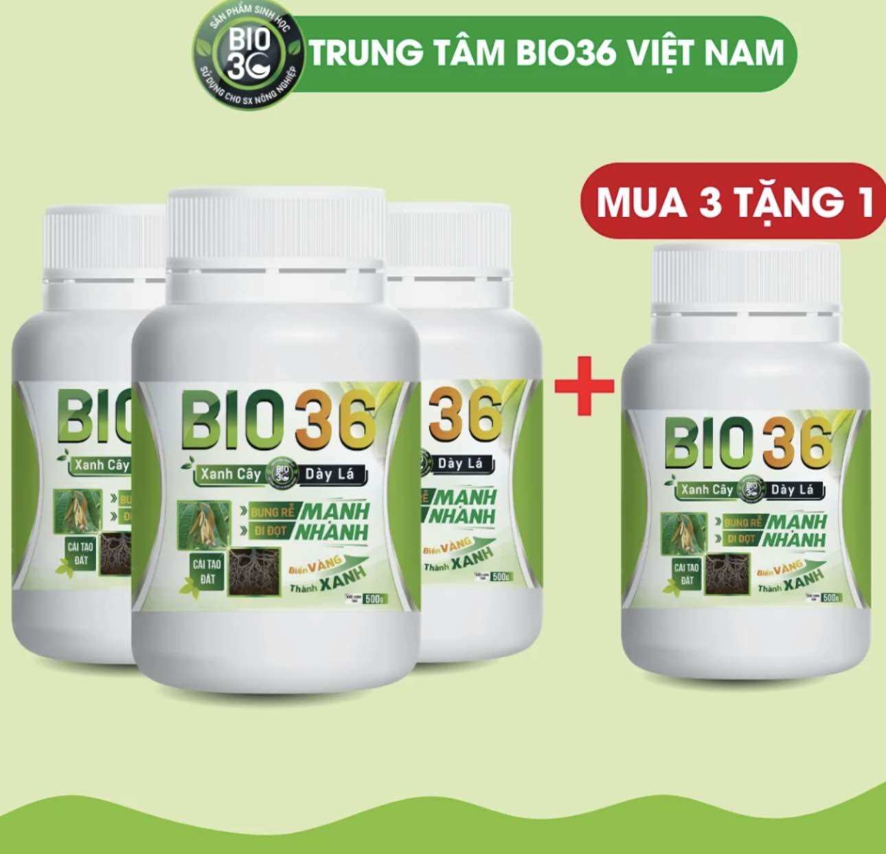 Combo 3 hũ tặng 01 hũ bio 36 siêu kích rễ đi đọt