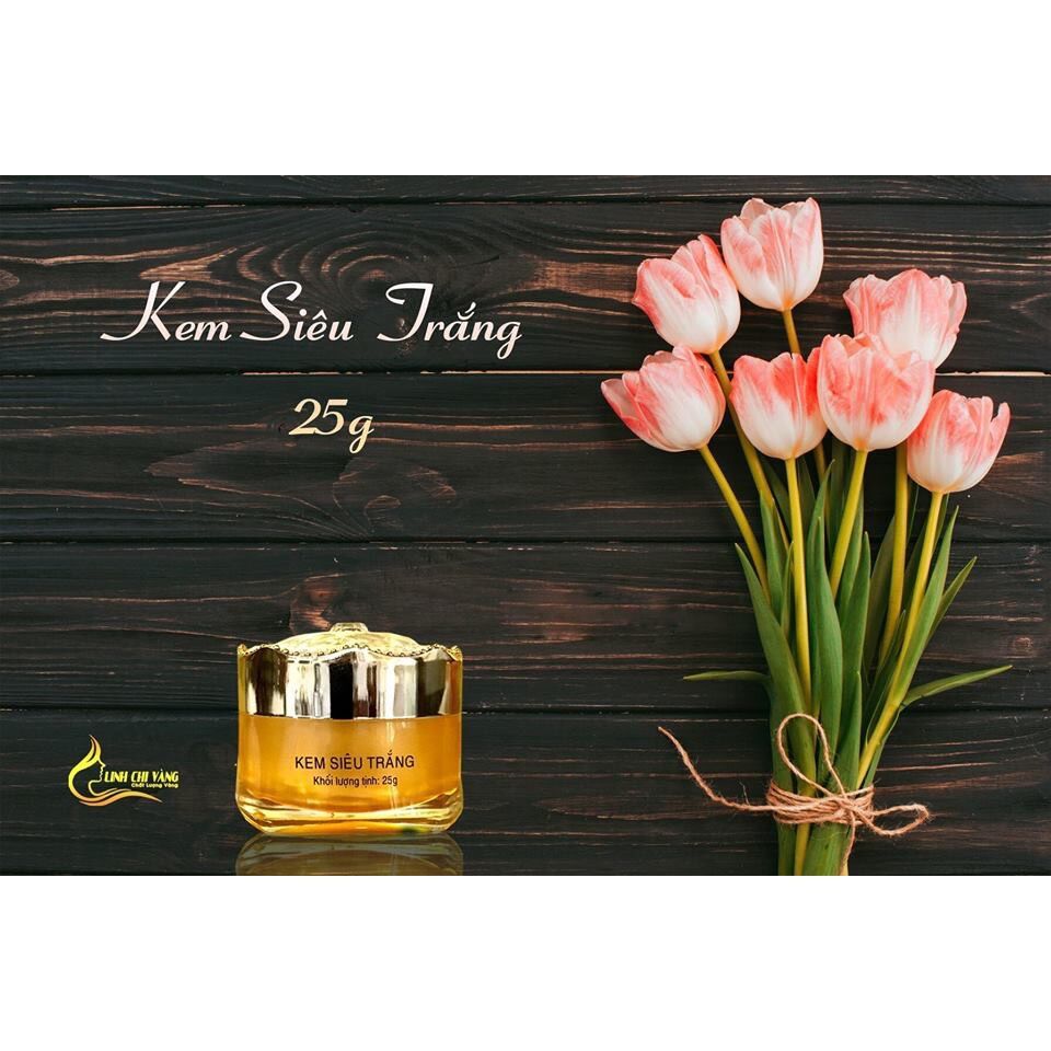 KEM SIÊU TRẮNG LINH CHI VÀNG 25G Vip