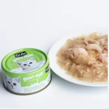 Pate sữa dê kitcat white meat tuna flakes & shrimp with goat milk 70g