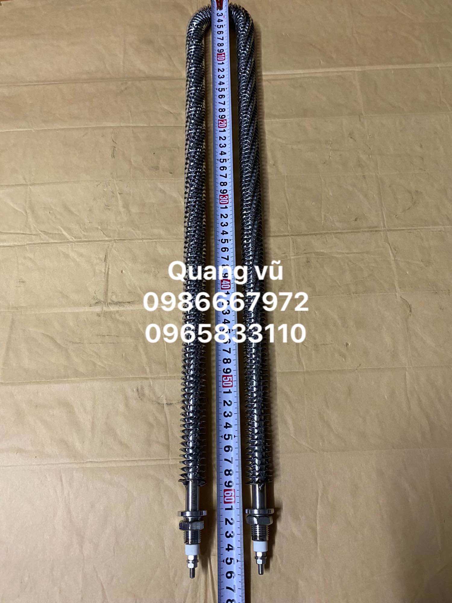 Thanh nhiệt thổi gió ,sấy nóng 220v/2,5kw dài 60cm zen m16