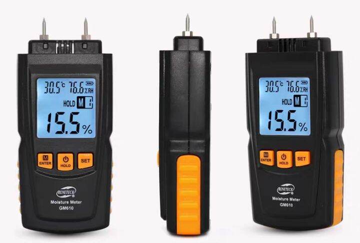 Máy đo độ ẩm thi công sơn, đo độ ẩm sấy, đo độ ẩm Benetech 610
