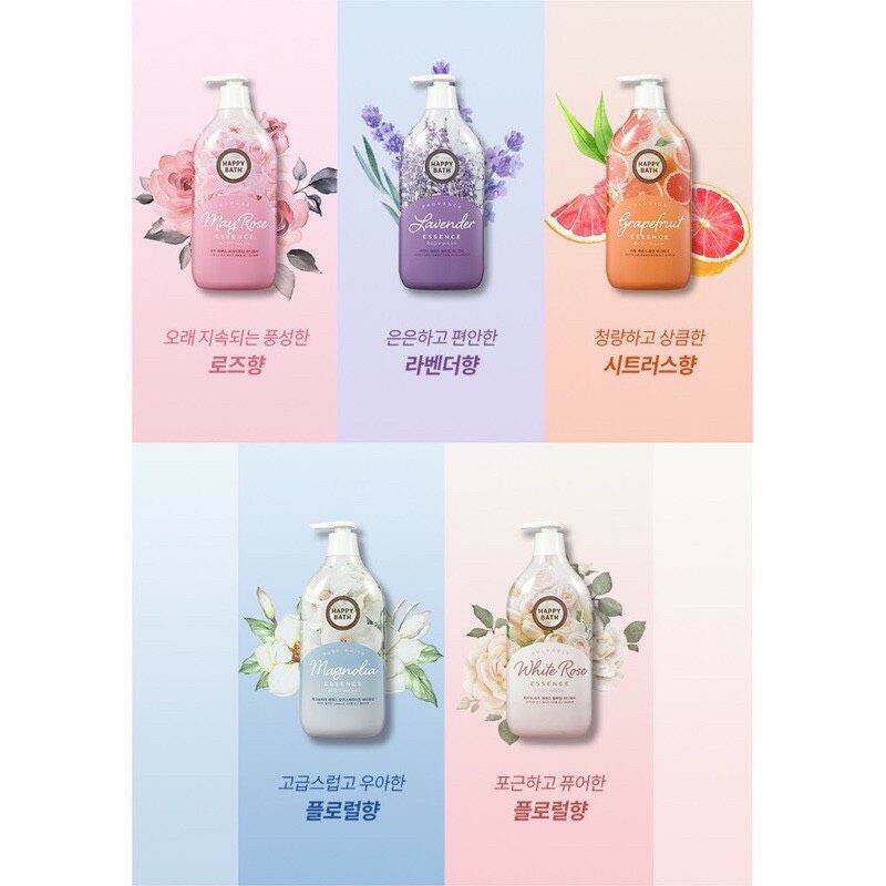 Sữa tắm Happy Bath hương nước hoa 900ml