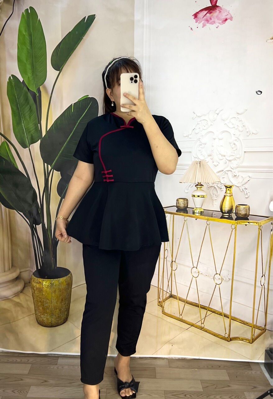 Sét Bộ Cổ Tàu Bigsize Nữ 68kg đến 95kg