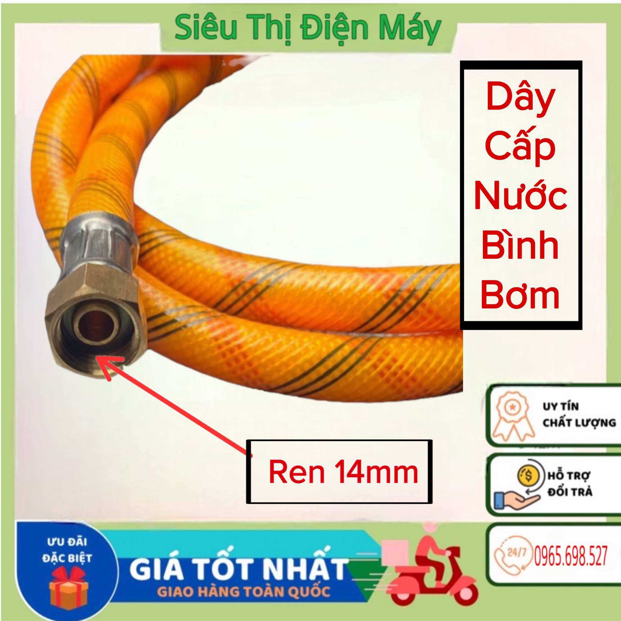 Dây Cấp Nước Ra Bình Bơm Thuốc , Bình Phun Thuốc Sâu Dài 1m2